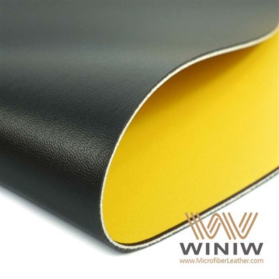 ප්ලේස් පැදුරු සඳහා කහ PU Faux Leather upholstery Fabric